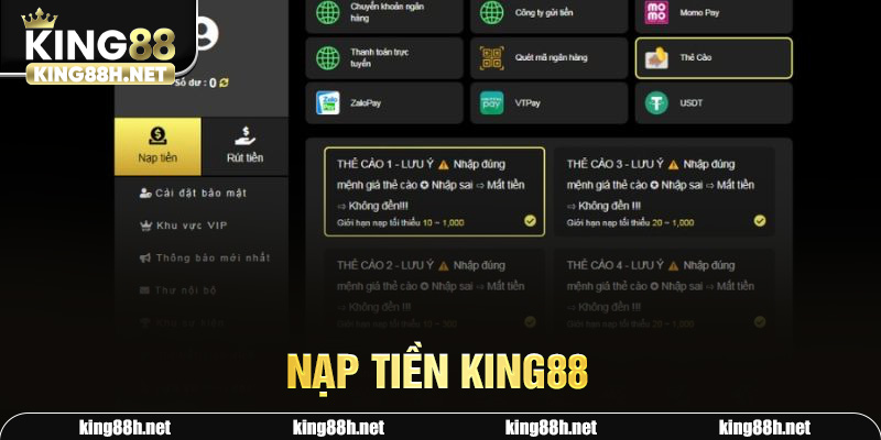 nạp tiền King88